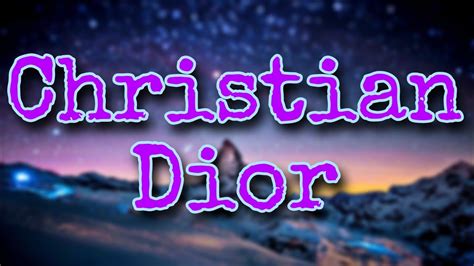 christian dior parole